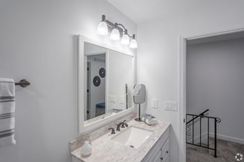 Bathroom with Vanity Lights at Galbraith Pointe Apartments and Townhomes*, Cincinnati, OH, 45231